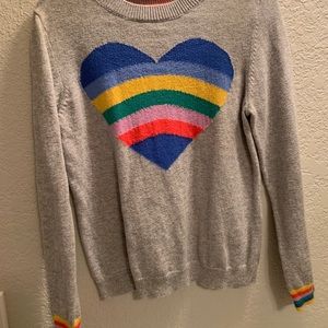 Mini Boden heart sweater
